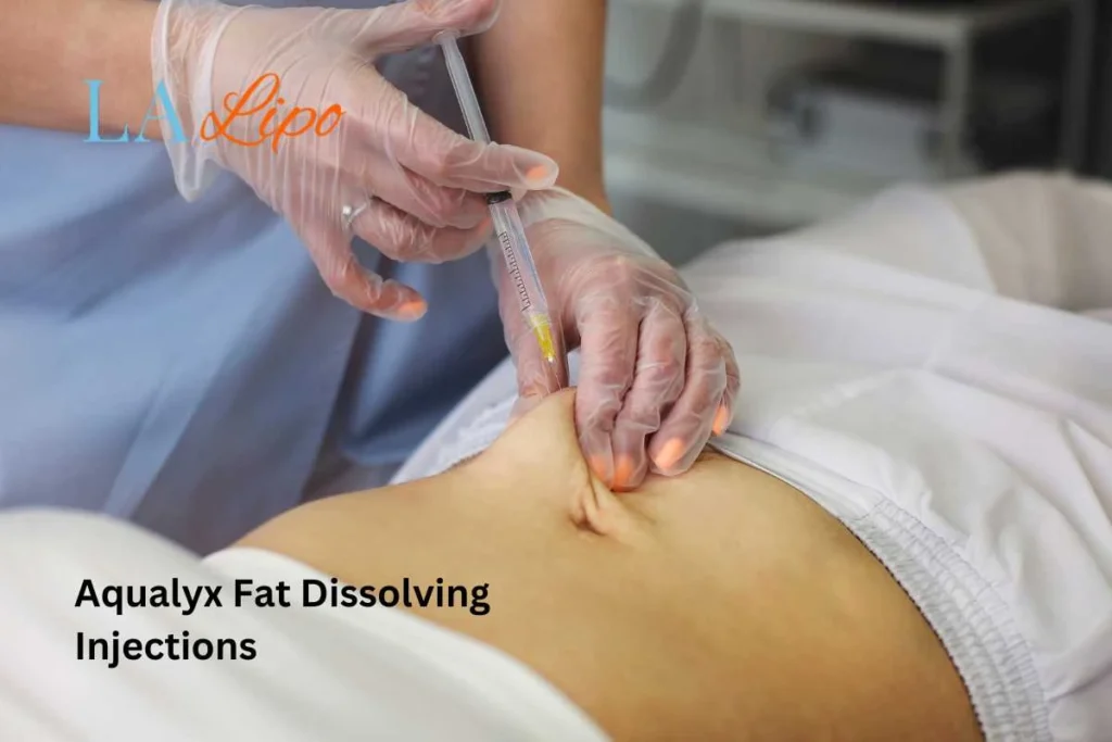woman having fat dissolving injections Isleworth in the stomach