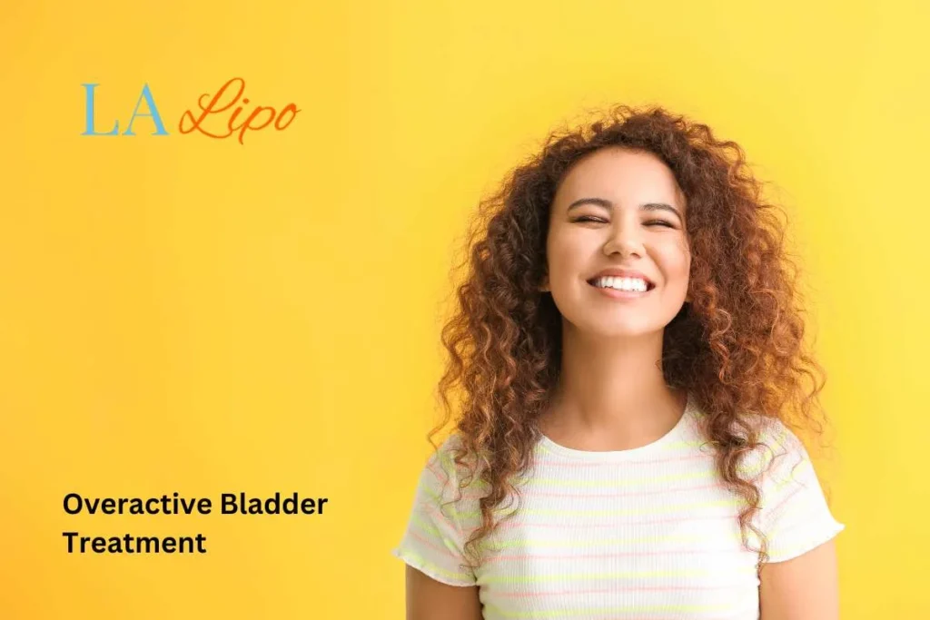 woman smiling about overactive bladder treatment Isleworth solutions